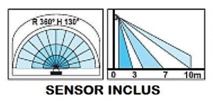 Aplica exterior cu senzor Boston 3157S GL 172644 universul-luminii.ro