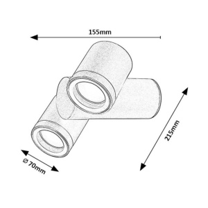 Aplica exterior cu Spoturi directionabile, Protectie IP44, Enol II GU10 244584 universul-luminii.ro