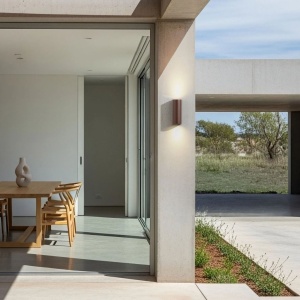 Aplica exterior iluminat sus si jos IP65 BROM corten