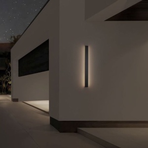 Aplica exterior neagra liniara 100cm IP65 LED 3000K RANGE - Img 3