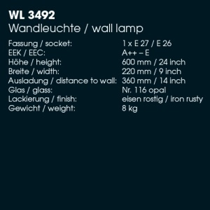 Aplica iluminat exterior din fier forjat design asiatic WL 3492 55034 universul-luminii.ro