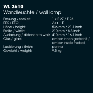 Aplica iluminat exterior din fier forjat design rustic WL 3610 55934 universul-luminii.ro