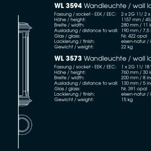 Aplica iluminat exterior din fier forjat, WL 3594 83944 universul-luminii.ro