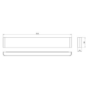 Aplica LED ambientala 20W 2700K NEGRO EGEO MA-8910 171754 universul-luminii.ro