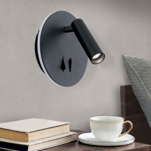 Aplica LED ambientala cu spot directionabil LENNY negru 155834 universul-luminii.ro
