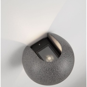 Aplica LED ambientala exterior IP65 SIMENTI Black Sandstone - Img 6