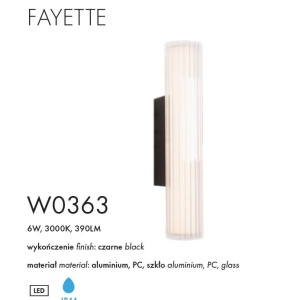 Aplica LED baie iluminat elegant IP44 Fayette H-31cm 238994 universul-luminii.ro