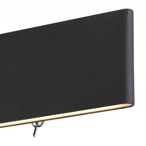 Aplica LED cu iluminat ambiental sus/jos SIEGFRIED negru 12W 105664 universul-luminii.ro