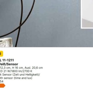 Aplica LED de exterior cu senzor de miscare IP54 HENDRYK alba 235874 universul-luminii.ro