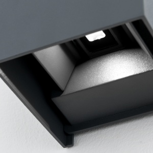 Aplica LED de exterior design modern ambiental IP54 Cube anthrazit 200244 universul-luminii.ro