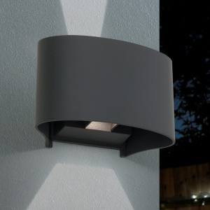 Aplica LED de exterior design modern ambiental IP54 GRETA antracit