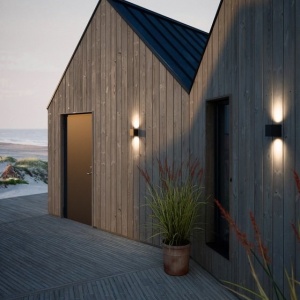 Aplica LED de exterior iluminat ambiental IP44 Canto Kubi 2 negru 149634 universul-luminii.ro