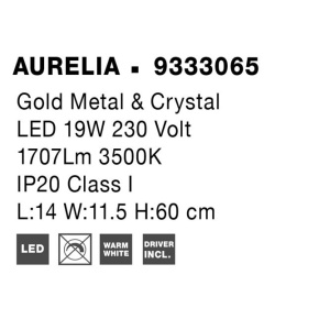 Aplica LED de perete cristal design elegant AURELIA - Img 8