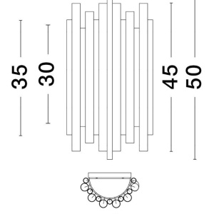Aplica LED de perete design modern BONJOUR 122014 universul-luminii.ro