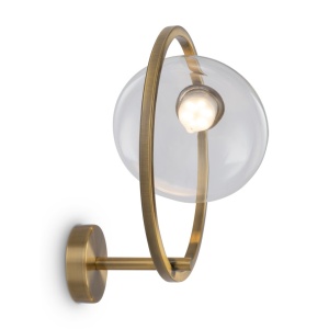 Aplica LED de perete design modern Lunare alama 120034 universul-luminii.ro