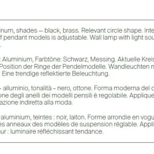 Aplica LED de perete design modern Rim negru 80cm 212474 universul-luminii.ro