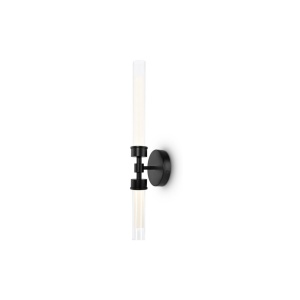 Aplica LED de perete design modern Stelo negru, transparent - Img 3