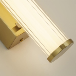 Aplica LED de perete / oglinda baie IP44 Clamp auriu 158874 universul-luminii.ro