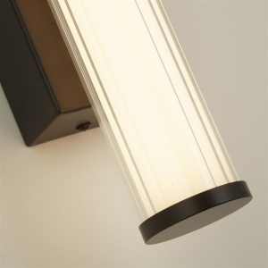 Aplica LED de perete / oglinda baie IP44 Clamp negru 158884 universul-luminii.ro