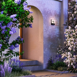 Aplica LED de perete pentru exterior cu numar casa IP44 Row 147334 universul-luminii.ro