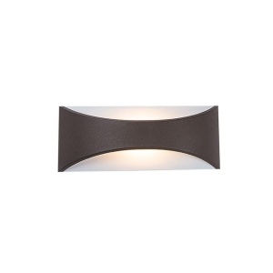 Aplica LED de perete pentru iluminat exterior IP65 Ding maro inchis