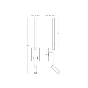 Aplica LED de perete stil minimalist Mija alba 233764 universul-luminii.ro