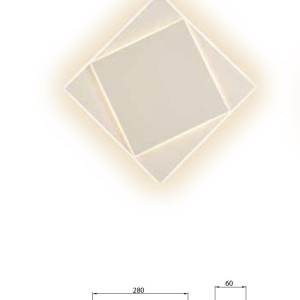 Aplica LED de perete/tavan DAKLA 18W alba 132244 universul-luminii.ro