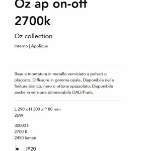 Aplica LED design circular Oz ap on-off 2700k alama - Img 4