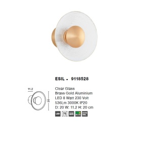 Aplica LED design modern ambiental Esil 8W NVL-9118528 76954 universul-luminii.ro