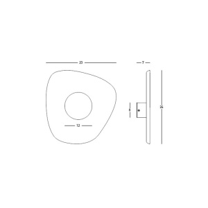 Aplica LED design modern decorativ ACOUSTIC negru/gri 153554 universul-luminii.ro