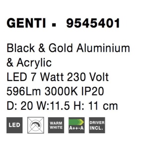 Aplica LED design modern Genti - Img 6