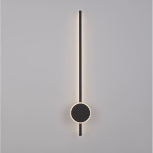 Aplica LED design modern minimalist CLOCK neagra - Img 2