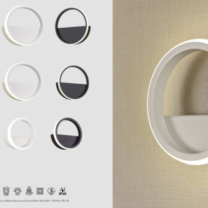 Aplica LED design modern minimalist KITESURF medium alba 67064 universul-luminii.ro