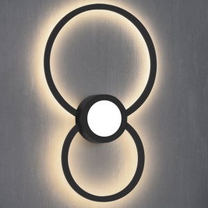 Aplica LED dimabila design geometric MURAL neagra 133694 universul-luminii.ro