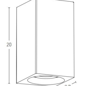 Aplica LED din beton pentru iluminat exterior IP65 Fleur II 154164 universul-luminii.ro