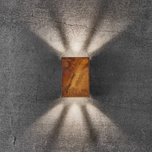 Aplica LED exterior cu iluminat up/down IP54 Fold 10 corten 2019041038 NL 190304 universul-luminii.ro