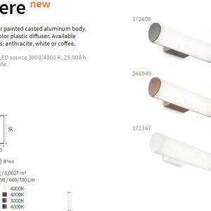 Aplica LED exterior design modern ETERE AP COFFEE 4000K 246949 IDL 82024 universul-luminii.ro