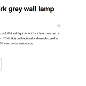 Aplica LED exterior iluminat arhitectural IP54 TOND 1L 2700K 217754 universul-luminii.ro