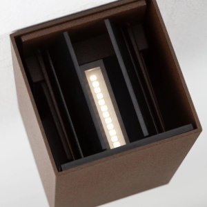 Aplica LED exterior iluminat arhitectural IP65 REMY maro corten - Img 10