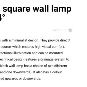 Aplica LED exterior IP65 KOV 2L Black square 6W 3000K - Img 3
