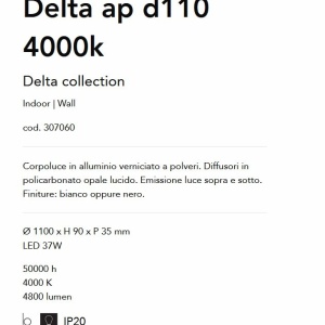 Aplica LED iluminat ambiental Delta ap d110 4000k 174334 universul-luminii.ro
