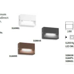 Aplica LED iluminat exterior ambiental IP65 Dedra ap small 143224 universul-luminii.ro