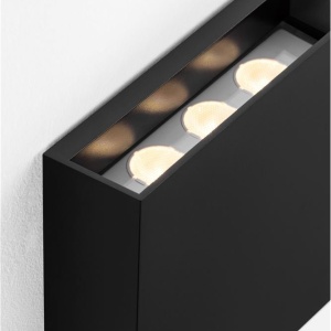 Aplica LED iluminat exterior ambiental IP65 WAY II negru 236734 universul-luminii.ro