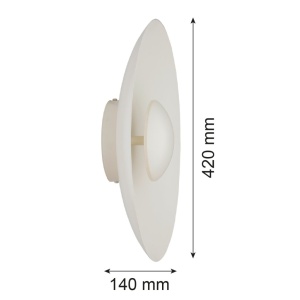 Aplica LED lumina ambientala BOLTON 8863 alb crem - Img 2