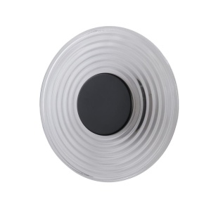 Aplica LED metal negru mat sticla clara Cleo, 5, universul-luminii.ro