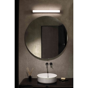 Aplica LED oglinda Baie IP44 stil modern liniar NILO-2 neagra 63317 89794 universul-luminii.ro