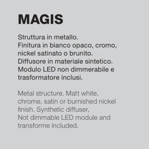 Aplica LED oglinda, tablou MAGIS L-48cm nickel satinat, 4000K 230334 universul-luminii.ro