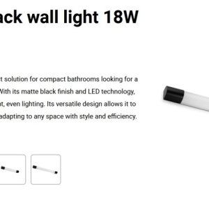 Aplica LED pentru baie IP44 KIVA 1200 negru 18W 2700K - Img 3