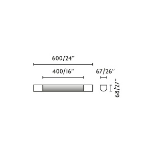 Aplica LED pentru baie IP44 KIVA 600 negru 10W 2700K - Img 6