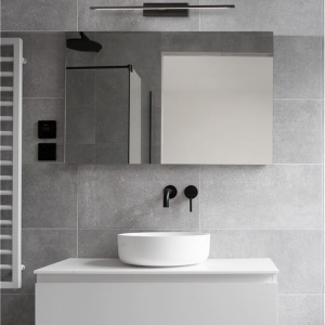 Aplica LED pentru baie moderna IP44 MONDRIAN 20W neagra NVL-9053202 77184 universul-luminii.ro